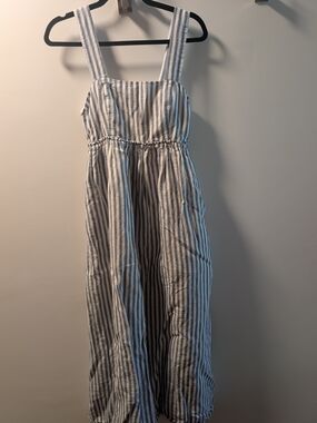 UpWest Linen Cotten Dress Maxi With Pockets